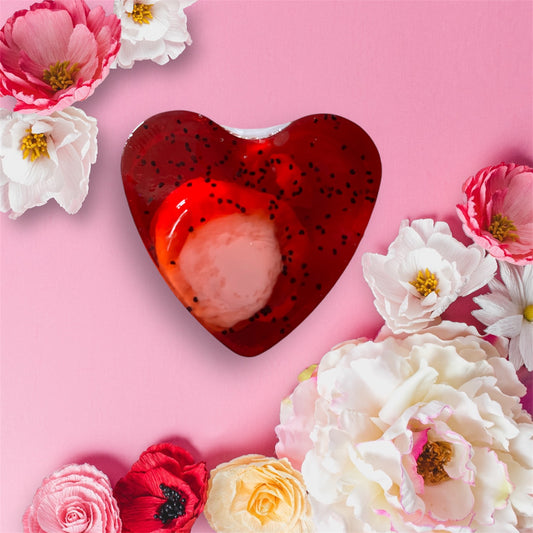 Savon cœur Fraise